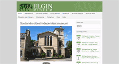 Desktop Screenshot of elginmuseum.org.uk