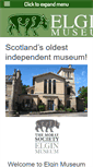 Mobile Screenshot of elginmuseum.org.uk
