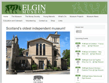Tablet Screenshot of elginmuseum.org.uk